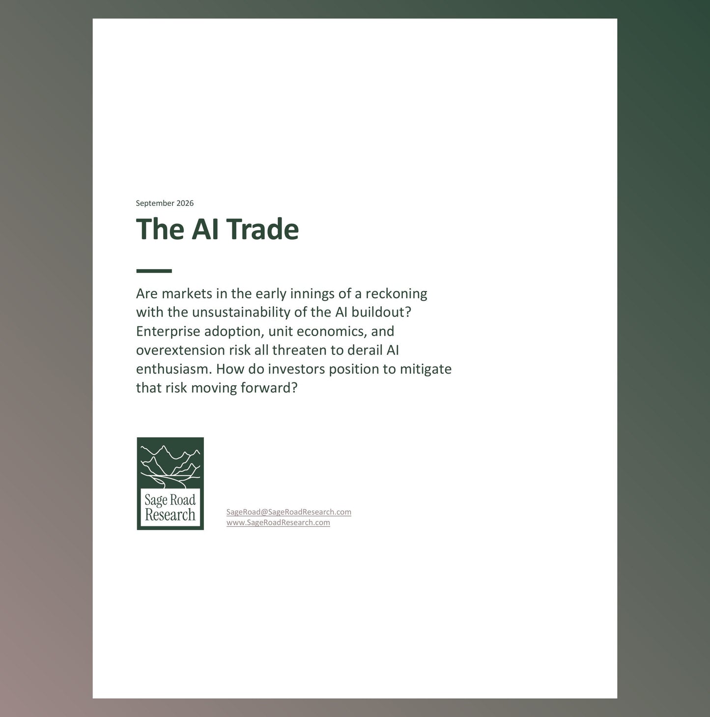 THE AI TRADE