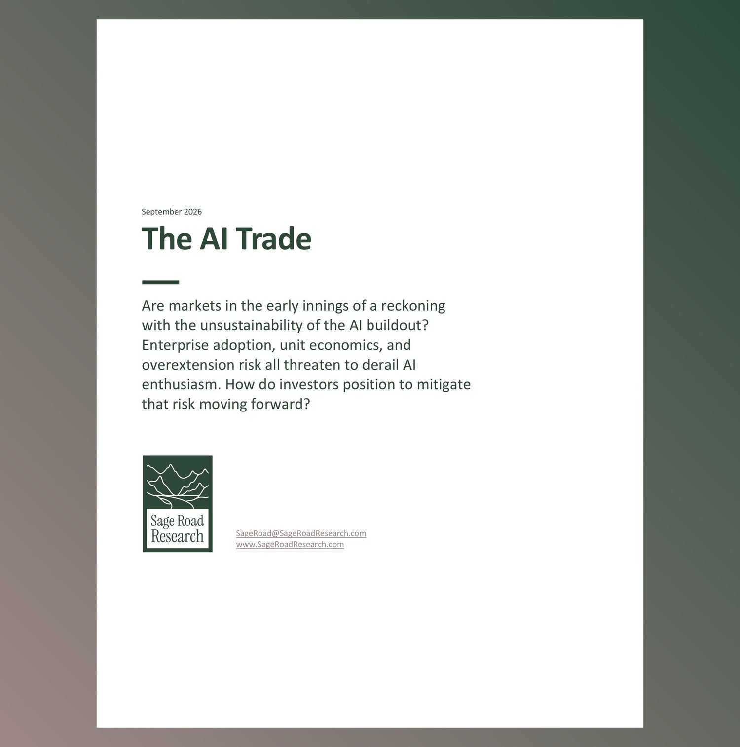 THE AI TRADE
